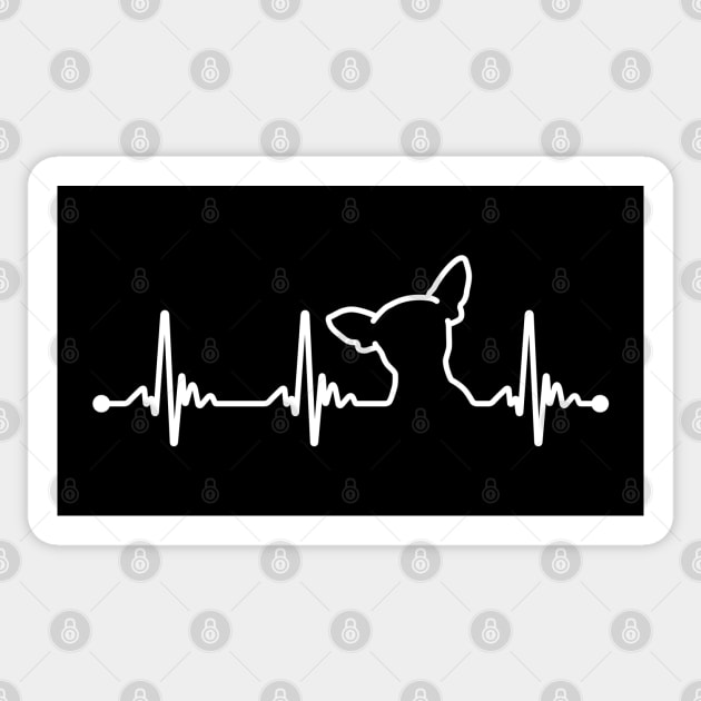 Chihuahua Puppy Heartbeat Sticker by KawaiiAttack